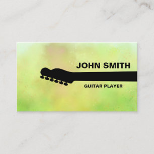Guitar Teacher Musical Musician Personalised Business Card