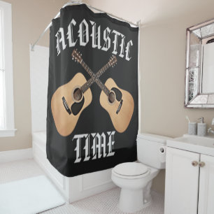 GUITAR TIME SHOWER CURTAIN
