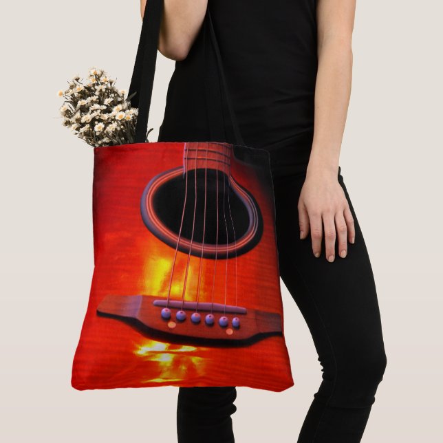 Guitar Tote Bag (Close Up)