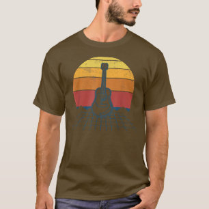 Guitar Vintage Sunset For Guitarist Women Men  T-Shirt