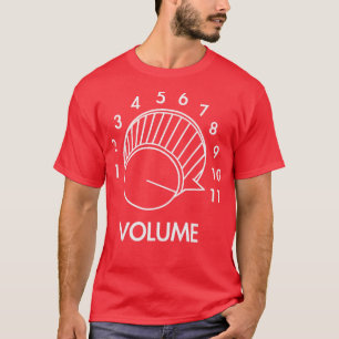 Guitar Volume Up To 11 Funny Musician Gift Music R T-Shirt