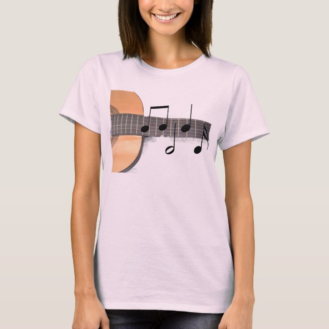 Guitar with Notes T-Shirt (Front)