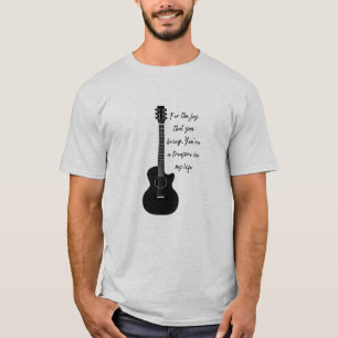 Guitar With Simple Poem T-Shirt