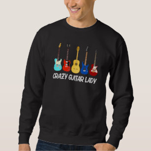 Guitar Women Mom Guitar  Players Guitarists Sweatshirt