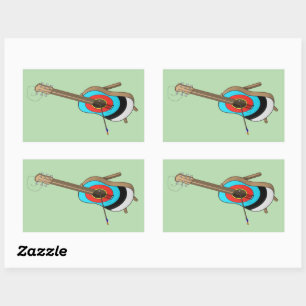 Guitarget -  rectangular sticker