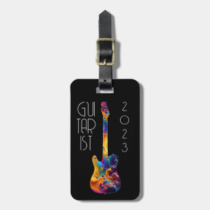 GUITARIST 2023 COLORFUL GUITAR BAND GIFT LUGGAGE TAG