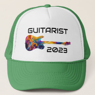 GUITARIST 2023 COLORFUL GUITAR BAND GIFT TRUCKER HAT
