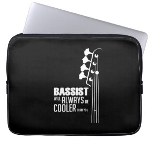 Guitarist Bassist Will Always Cooler Than You Xmas Laptop Sleeve