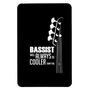 Guitarist Bassist Will Always Cooler Than You Xmas Magnet