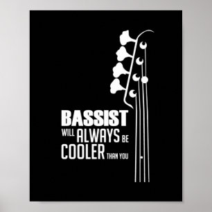 Guitarist Bassist Will Always Cooler Than You Xmas Poster