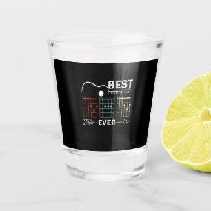 Guitarist Best Dad Ever Birthday Shot Glass