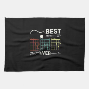 Guitarist Best Dad Ever Birthday Tea Towel
