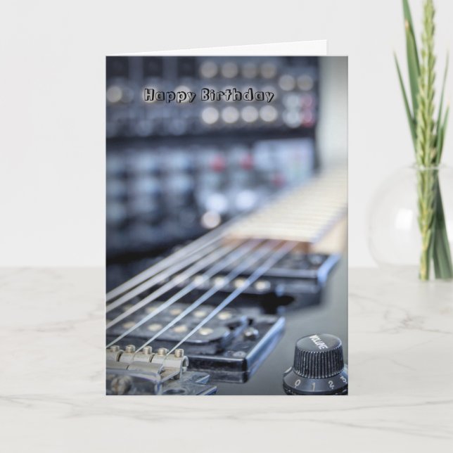 Guitarist birthday card (Front)