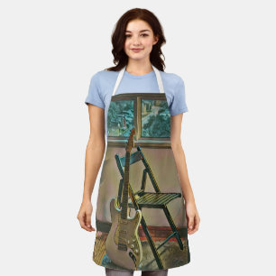 guitarist birthday gift apron
