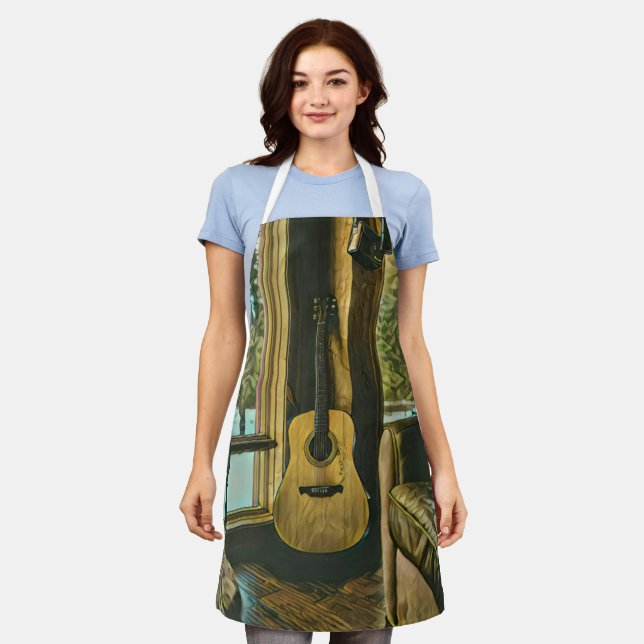 Guitarist birthday gift apron (Worn)
