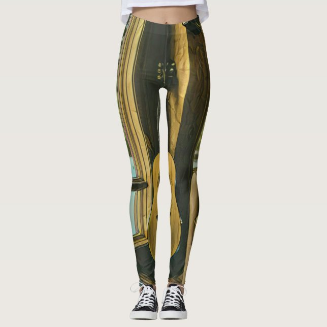 Guitarist birthday gift leggings (Front)
