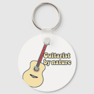 Guitarist by nature. motivational guitar quotes key ring