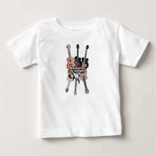Guitarist by nature. positive quote for guitarists baby T-Shirt