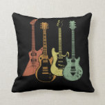 Guitarist Colourful Musical Instruments Guitars Cushion<br><div class="desc">Electric and Acoustic Guitar Player and Musician. Guitarist Colourful Musical Instruments Vintage Guitars.</div>