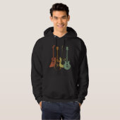 Guitarist Colourful Musical Instruments Guitars Hoodie (Front Full)