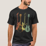Guitarist Colourful Musical Instruments Guitars T-Shirt<br><div class="desc">Electric and Acoustic Guitar Player and Musician. Guitarist Colourful Musical Instruments Vintage Guitars.</div>
