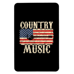 Guitarist Country Music Guitar American Flag Birth Magnet