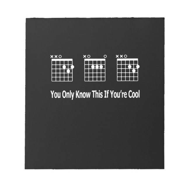 Guitarist Dad Guitar Tab Musical Birthday Notepad (Front)