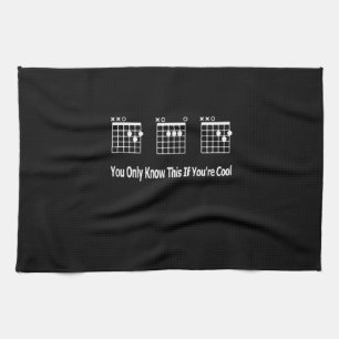 Guitarist Dad Guitar Tab Musical Birthday Tea Towel