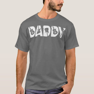 Guitarist Daddy Funny Daddy Music Guitar Fathers D T-Shirt