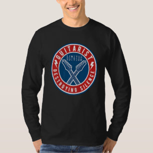 Guitarist Destroying Silence Instrument Guitar T-Shirt