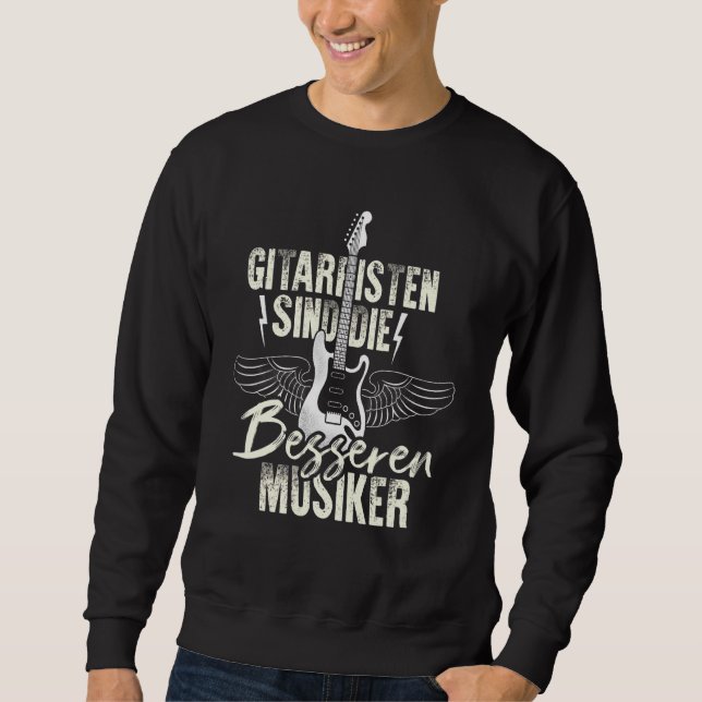 Guitarist  For Musicians Guitar Sweatshirt (Front)