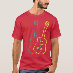 Guitarist Gift Idea Vintage Guitar T-Shirt