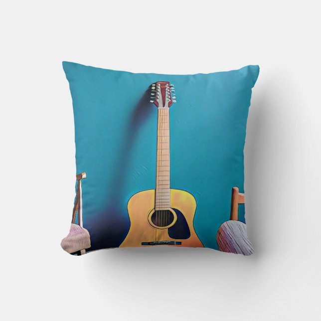 Guitarist gifts cushion (Front)