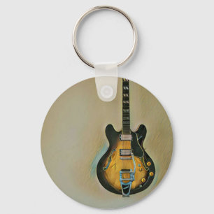 Guitarist gifts key ring