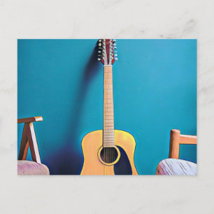 Guitarist gifts postcard
