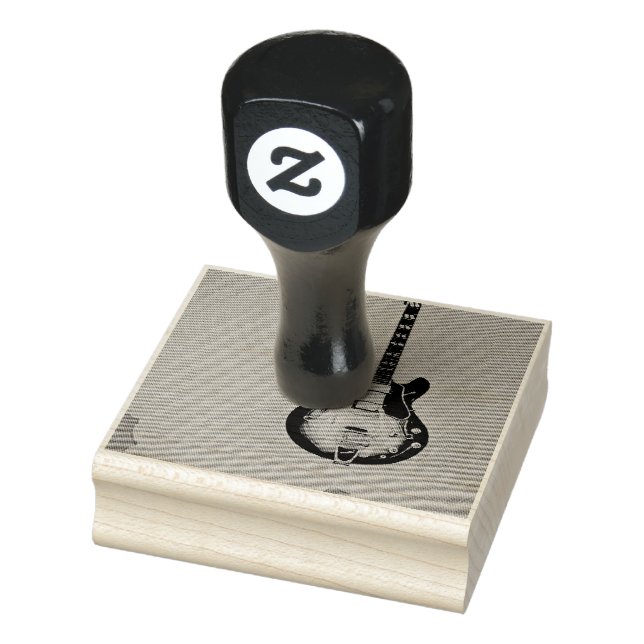 Guitarist gifts rubber stamp (Stamp)