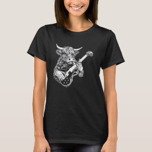 Guitarist Guitar - Cow Farmer Breeder Red Angus Ca T-Shirt