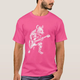 Guitarist Guitar - Guitar Player Hyena Dad Mum T-Shirt