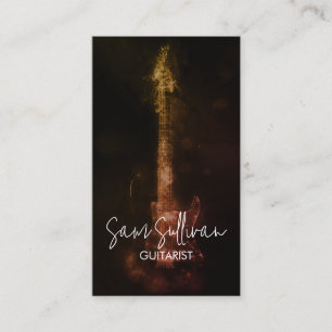 Guitarist Guitar Music Musician Business Card