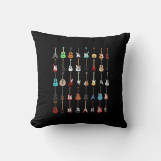 Guitarist Guitar Musical Instrument Rock and Roll Cushion