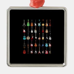 Guitarist Guitar Musical Instrument Rock and Roll Metal Tree Decoration