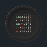 Guitarist Guitar Musical Instrument Rock and Roll Paper Plate<br><div class="desc">Guitarist Guitar Musical Instrument Rock and Roll</div>