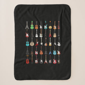Guitarist Guitar Musical Instrument Rock and Roll Sherpa Blanket