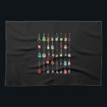 Guitarist Guitar Musical Instrument Rock and Roll Tea Towel<br><div class="desc">Guitarist Guitar Musical Instrument Rock and Roll</div>