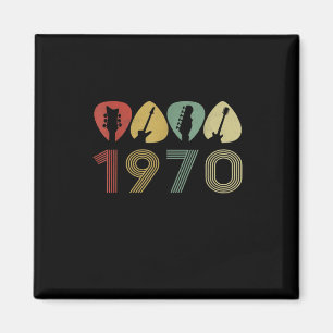 Guitarist Guitar Pick 1970 Guitarist Birthday Magnet