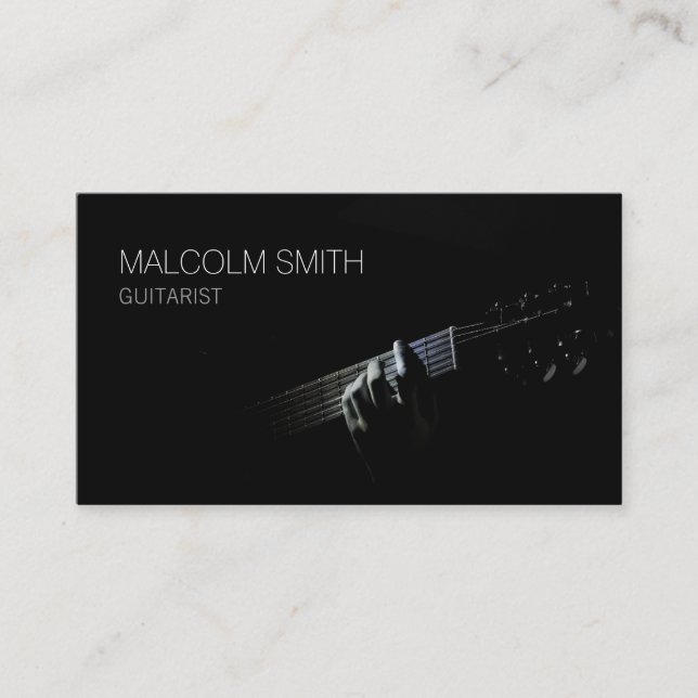 Guitarist Guitar Player Business Card (Front)