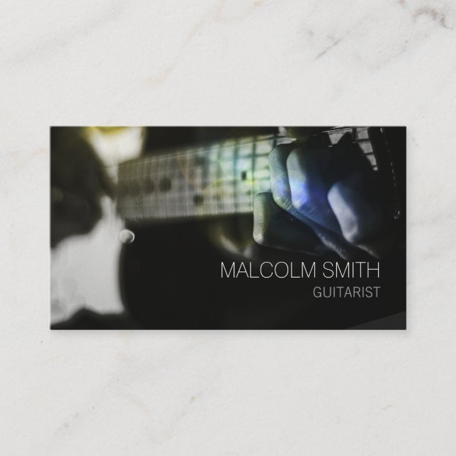 Guitarist Guitar Player Business Card (Front)