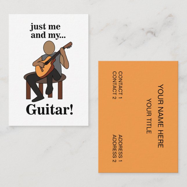 Guitarist Guitar Teacher Business Card (Front/Back)