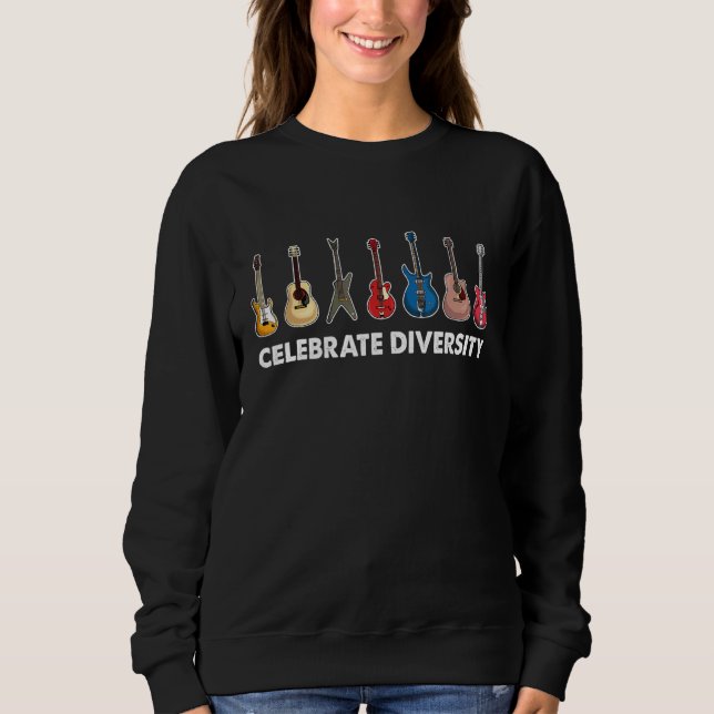 Guitarist Guitar Tee Celebrate Diversity (Front)