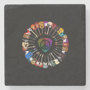 Guitarist Guitar Variety Birthday Stone Coaster